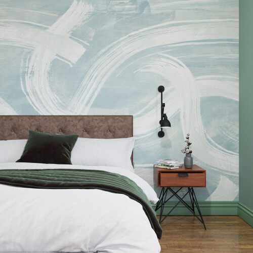 Superfresco Easy Superfresco Easy Expression Duck Egg Print To Order 3m x 2.8m Mural | Wallpaper Roll
