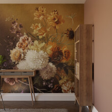 Superfresco Easy Flower Vase  Ochre Print To Order 3m x 2.8m Mural | Wallpaper Roll