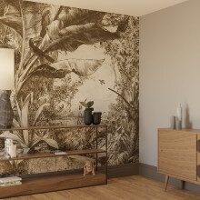 Superfresco Easy Jungle Book Mono Print To Order 3m x 2.8m Mural | Wallpaper Roll