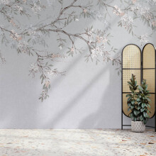 Superfresco Easy Blossom Trail Blue Print To Order 3m x 2.8m Mural | Wallpaper Roll