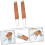 2pcs DoubleSided Razor Strop Sharpening Tool Leather Strap for Straight Razors Random Color 5