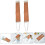 2pcs DoubleSided Razor Strop Sharpening Tool Leather Strap for Straight Razors Random Color 3