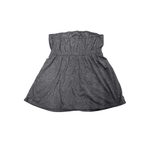 (M, Light Gray) Γυναικεία Μπλούζα με Κουμπιά, Αμάνικα Στράπλες, Καλοκαιρινά Bandeau 2