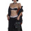 (L, Black) Canotta donna, spalline e feste. 2