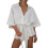 (XL, White) Γυναικείο καλοκαιρινό σορτς μοντέρνο V. 1