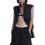 (L, Black) Canotta donna, spalline e feste. 5