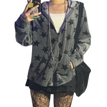 (M, Dark Gray) Γυναικείο Μακρυμάνικο Φούτερ Άνετο Δρόμο