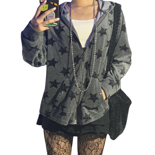 (M, Dark Gray) Γυναικείο Μακρυμάνικο Φούτερ Άνετο Δρόμο