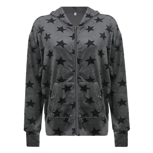 (M, Dark Gray) Γυναικείο Μακρυμάνικο Φούτερ Άνετο Δρόμο 2