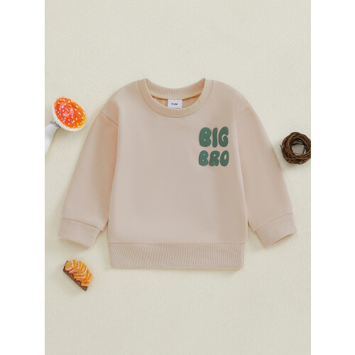 (18-24 Months, Khaki) Φούτερ για Μικρά Αγόρια Κορίτσια με Μακρυμάνικο και Κέντημα 2