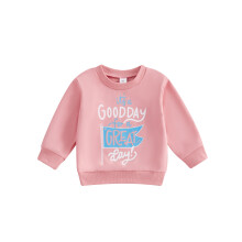 (6-12 Months, Pink) Baby-Sweatshirts für Jungen und Mädchen, lässige Langarm-Pullover mit Rundhalsausschnitt.