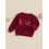 (3-4 Years, Red) Mädchen Herbst Strickpullover Langarm Rundhalsausschnitt Buchstabenstickerei Pullover Strickwaren 4