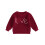(2-3 Years, Red) Mädchen Herbst Strickpullover Langarm Rundhalsausschnitt Buchstabenstickerei Pullover Strickwaren 1