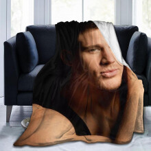 Channing Tatum fleece-teppe, mykt og lett, 3 størrelser