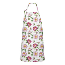 Pioneer Flower Floral Apron Cotton-Linen Waterproof 33x27
