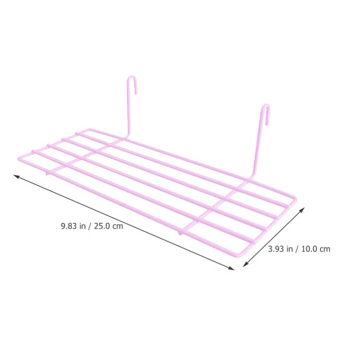 Pink Iron Parrot Stand for Cage Wall Hook 1