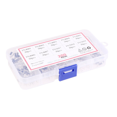 Kit de diode asortate cu 200 de piese pentru electronică