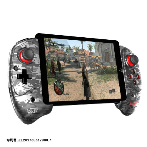 Controller di gioco Bluetooth Red Bat aggiornato: plug-and-play per Android/iOS, antiscivolo, compatibile con Battle Royale e MOBA.