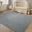 Grågrønt memory foam tæppe 12x1,8 m skridsikkert vaskbart 7