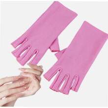 UV Nail Gloves, Fingerless Anti-UV Manicure Gloves Compatible with UV/LED Lamps, Breathable for Gel Nails, Horse Riding & Driving