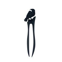 Barrettes gothiques en métal en forme de corbeau, accessoires pour cheveux chauve-souris d'Halloween pour femmes et filles