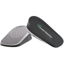 CJBZLCCorrect-Position Hoogteverhogende Inlegzolen, Hielkussens, Hielverhogende Inlegzolen voor Lengteverschillen tussen de benen (Zwart, 2,5 cm hoog)