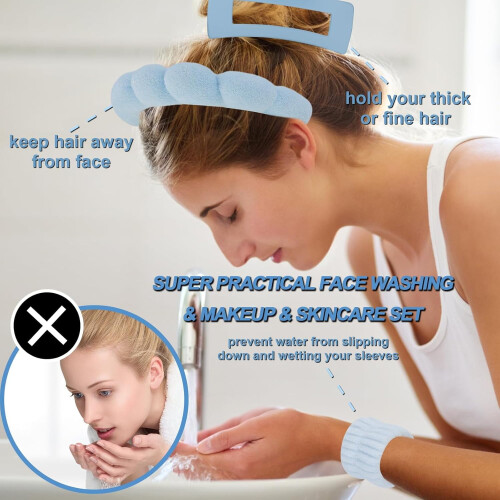 Σετ καρπών Spa + κλιπ μαλλιών + κορδέλα περιποίησης προσώπου για πλύσιμο προσώπου 1