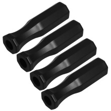 Håndtak til fotballbord med ergonomisk design for spilling, 4 deler, svart plast