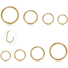 3-6 Paar Edelstahl-Ohrringe (16G) für Septum- und Lippenpiercings