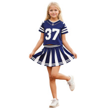 Conjunto de uniforme de líder de torcida para meninas, ideal para apresentações de palco, competições, festas de carnaval e muito mais. Ótimo