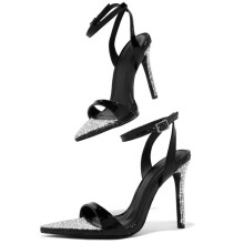 Sandali con plateau da donna, sandali casual da donna, tacchi alla moda per feste, 7.5 (40)