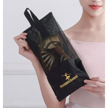Sac à chaussures de voyage : Sac de rangement pour chaussons de danse classique - Pochette en maille respirante pour chaussons de ballet - Pochette
