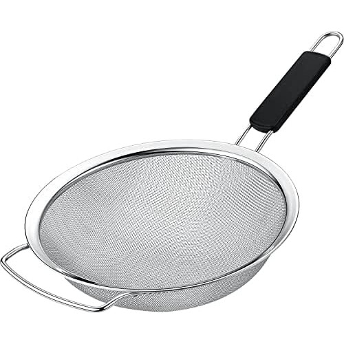 Coador de malha fina de aço inoxidável de 9 polegadas