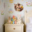Easter Bunny Stickers DIY Decor Kit 24 Pieces 5