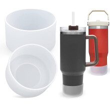 Funda protectora de silicona (2 unidades) para Stanley Quencher de 40 oz e IceFlow Flip de 30/20 oz – Libre de BPA, antirruido, funda protectora