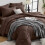 Brown Queen Comforter Set All-Season 7-Piece 1