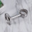 Support de tringle à rideaux argenté pour fixation au plafond (2 pièces) 3