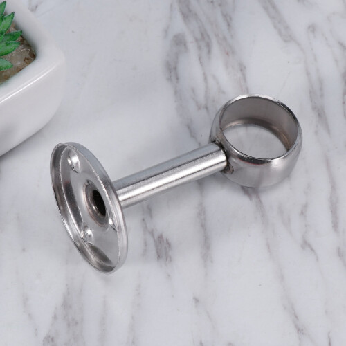 Support de tringle à rideaux argenté pour fixation au plafond (2 pièces) 2