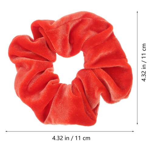 OUNONA hårsnoddar i sammet, elastiskt, dam, 4-pack 1