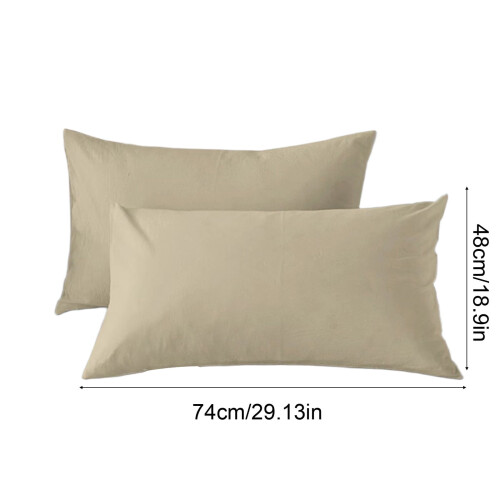 Σετ μαξιλαροθηκών ψύξης Queen Size 2 τεμαχίων, μαλακές βουρτσισμένες μικροΐνες, 2