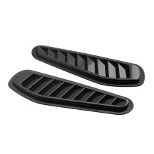1 Pair Universal Car Hood Vent Scoop Cover Black Decorative Air Intake Stylish Easy Install