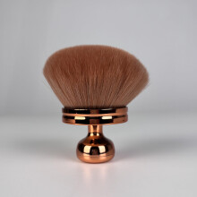 Self Tanner Brush with Ergonomic Palm Grip, Kabuki Design for Streak Face and Body Tan, Rose Gold