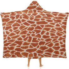 Couverture à capuche à motifs animaux, idéale pour le canapé, les enfants, les adolescents, les hommes et les femmes (cadeau).