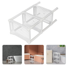 Scaffale porta spezie a 3 livelli con barattoli, da bagno.