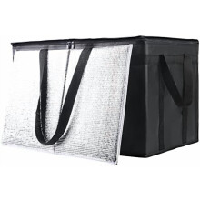 Bolsa térmica XXXL com base adicional, ideal para entrega de alimentos, resistente e eficiente, perfeita para o serviço de catering do DoorDash.