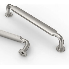 Poignées de placard de cuisine en nickel satiné brossé, 12,7 cm (5 po), paquet de 10