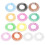 Conjunto de 13 pentes de cabelo redondos em cores sortidas 4