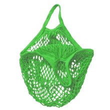 Bolsa de malha flexível e reutilizável para viagens, compras e armazenamento de mantimentos.