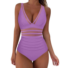Mouwloze effen bikiniset voor dames, met push-up effect en vulling, corrigerend voor de buik – perfect te combineren met strandkleding.