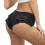 Γυναικείο τζιν σορτς HotPant με φθαρμένο σχέδιο και χαμηλή μέση, μίνι σορτς τζιν 1